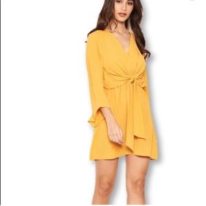 Topshop golden yellow dress 8